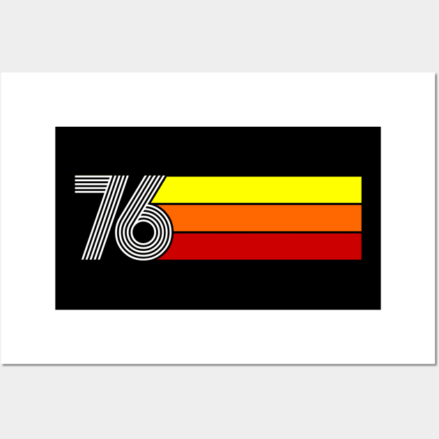 Retro 1976 Styleuniversal Wall Art by Styleuniversal